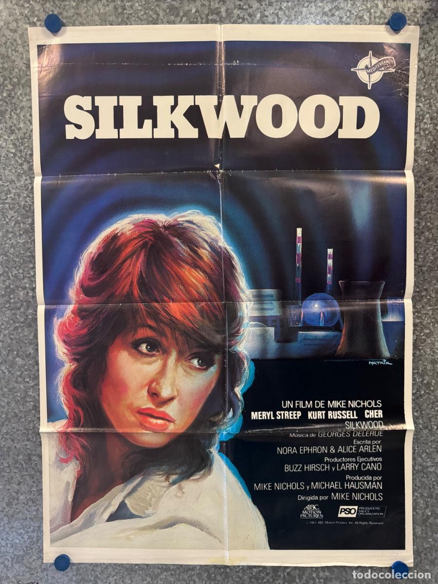Cine: Silkwood, Meryl Streep, Kurt Russell, A&ntilde;o 1983, POSTER ORIGINAL