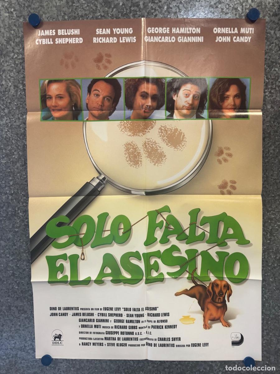 Cine: Solo falta el asesino, James Belushi, Sean Young, POSTER ORIGINAL