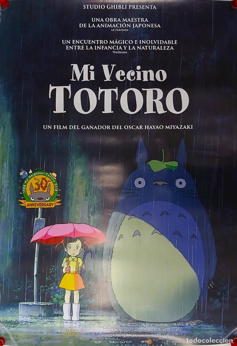 Cine: Mi vecino Totoro. Poster original (100x70 cm aprox)