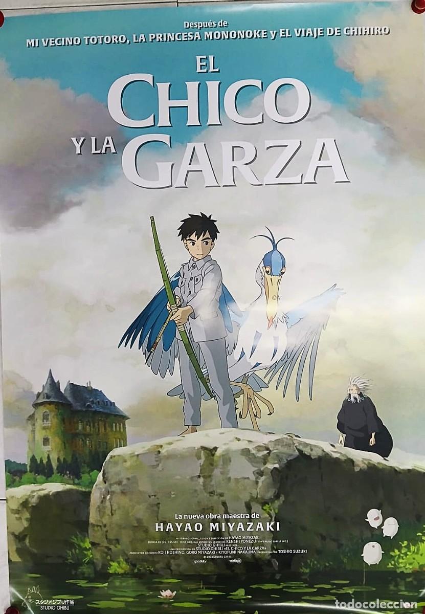 Cine: El chico y la garza. Poster original (100x70)