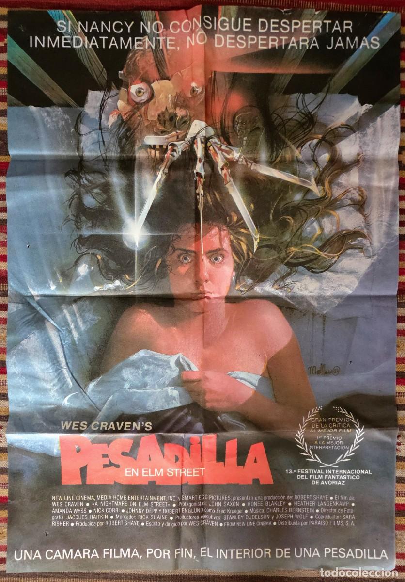 Kino: Cartel original Pesadilla en Elm Street (1984) Wes Craven - Primera pel&iacute;cula saga