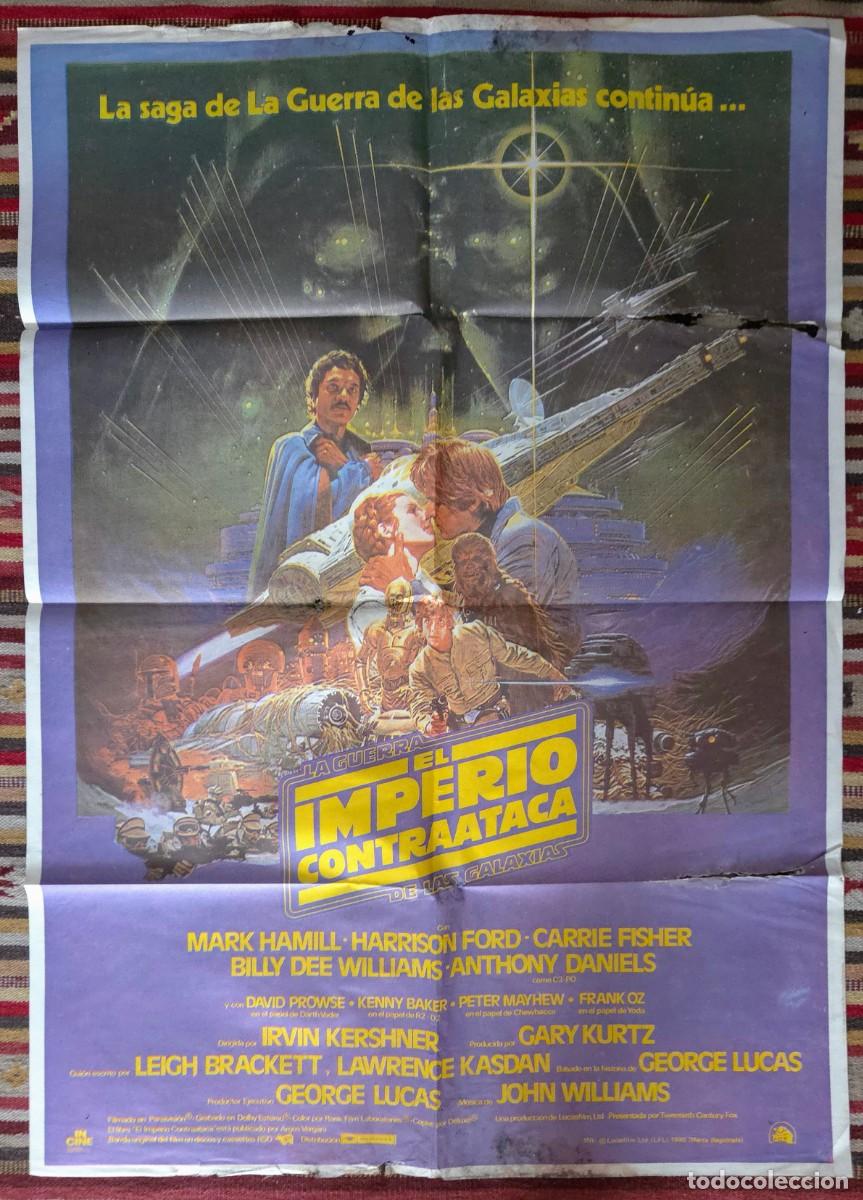 Cine: Cartel La Guerra de las Galaxias El Imperio Contraataca 1980 - pieza de colecci&oacute;n
