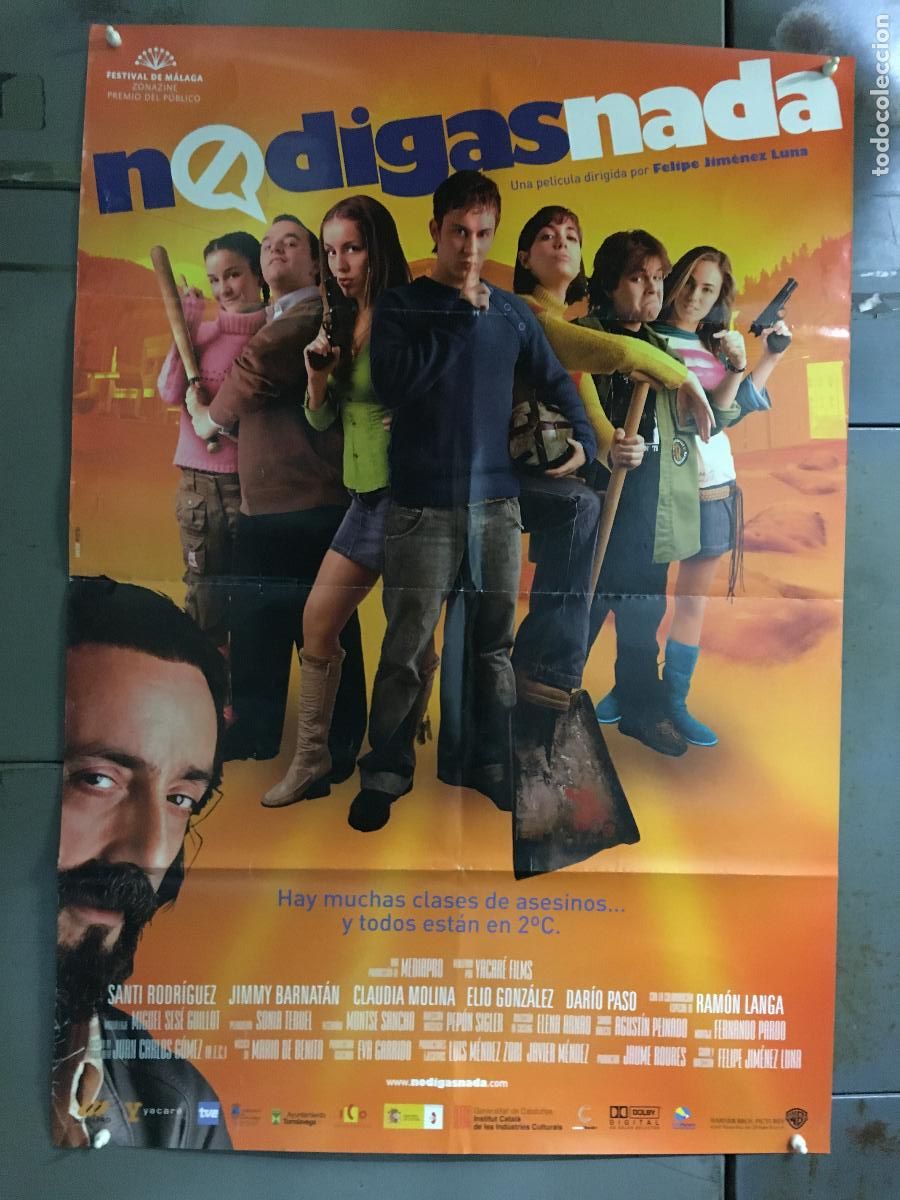 Cinema: AFF80 NO DIGAS NADA SANTI RODRIGUEZ JIMMY BARNATAN POSTER ORIGINAL 70X100 ESTRENO h0
