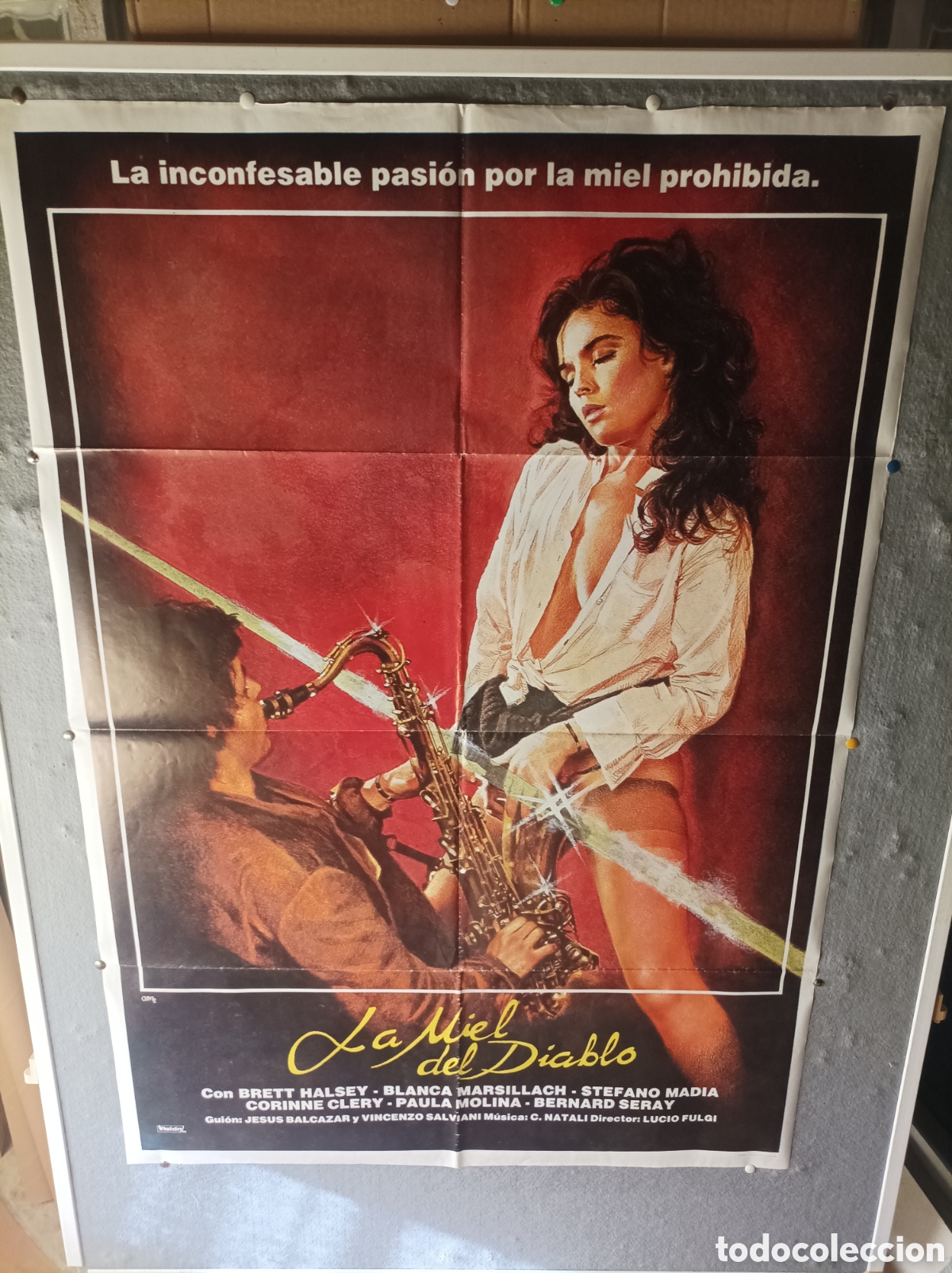 Cine: LA MIEL DEL DIABLO LUCIO FULCI POSTER ORIGINAL 70X100