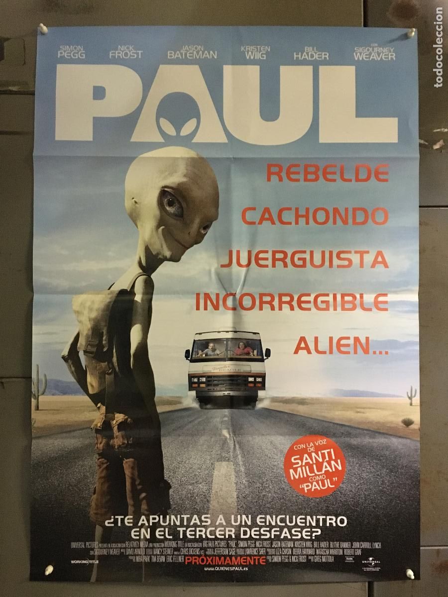 Cinema: AFF93 PAUL SIMON PEGG JASON BATEMAN POSTER ORIGINAL ESTRENO 70X100 h3