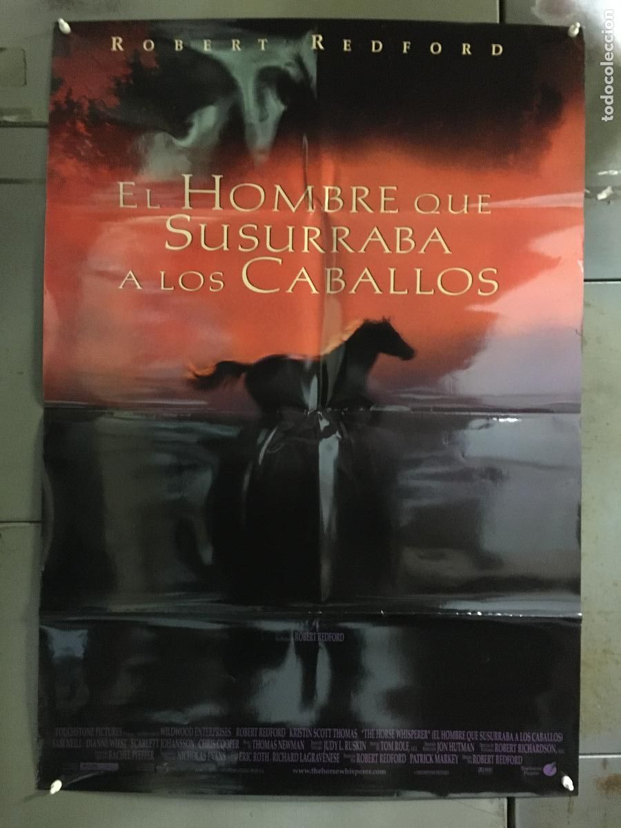 Cine: AFF94 EL HOMBRE QUE SUSURRABA A LOS CABALLOS ROBERT REDFORD POSTER ORIGINAL 70X100 ESTRENO h3