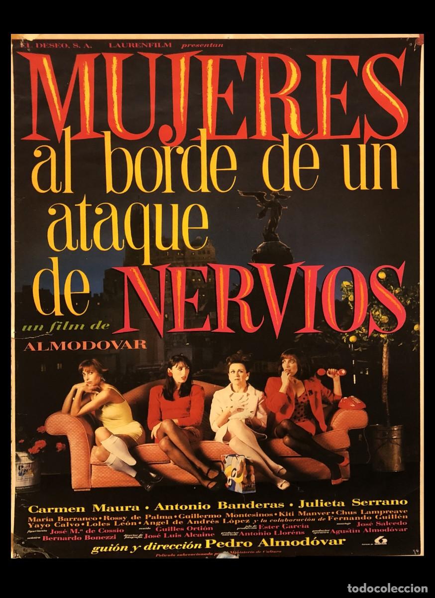 Cine: CARTEL ORIGINAL MUJERES AL BORDE DE UN ATAQUE DE NERVIOS