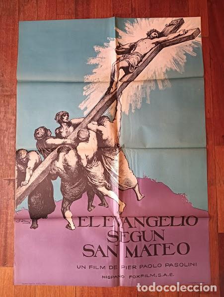 Cine: VKD 0976 EL EVANGELIO SEGUN SAN MATEO PASOLINI POSTER ORIGINAL ESTRENO 70X100