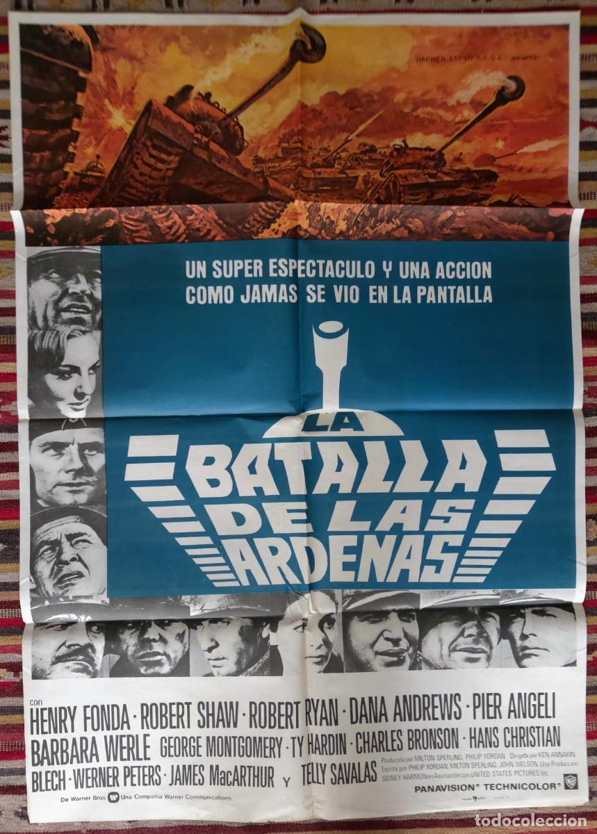 Kino: La Batalla de las Ardenas cartel cine original D.L. 1977 Henry Fonda Charles Bronson