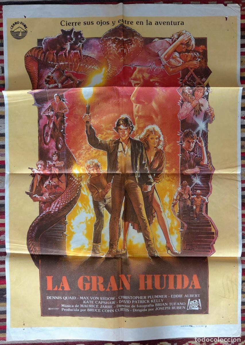 Cine: Cartel cine original LA GRAN HUIDA (Dreamscape) 1984 Dennis Quaid Ciencia Ficci&oacute;n