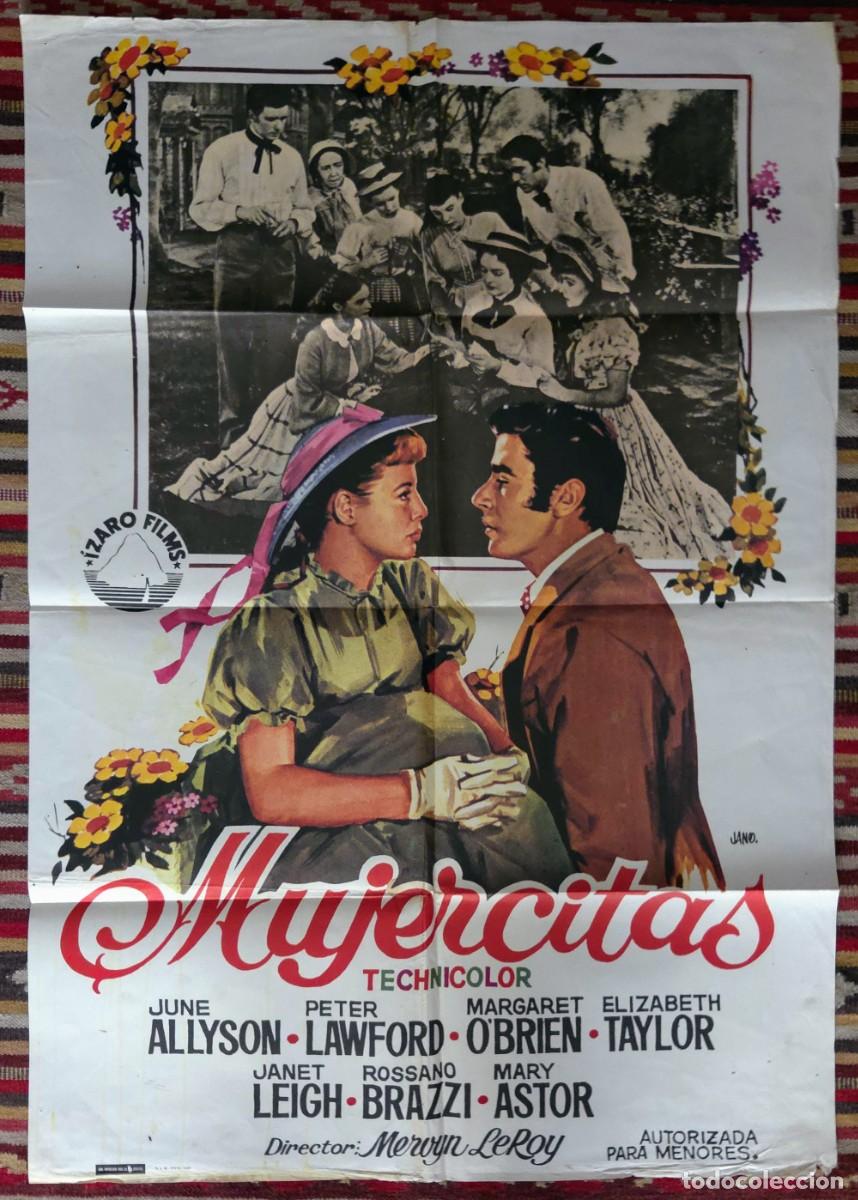 Cine: Cartel cine MUJERCITAS (1981) June Allyson Elizabeth Taylor - Gran valor coleccionista