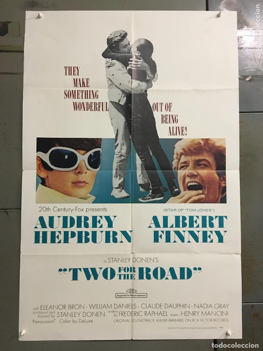 Cine: PJE 0454 DOS EN LA CARRETERA AUDREY HEPBURN STANLEY DONEN POSTER ORIGINAL USA 70X105