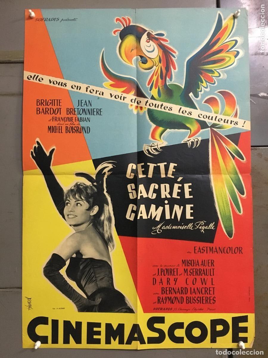 Cinema: PJE 0455 ESTA PICARA COLEGIALA BRIGITTE BARDOT POSTER ORIGINAL FRANCES 60X80 LITOGRAFIA