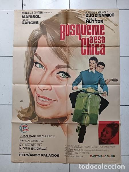 Cine: VKD 2218 BUSQUEME A ESA CHICA MARISOL DUO DINAMICO VESPA JANO POSTER ORIGINAL 70X100 ESTRENO
