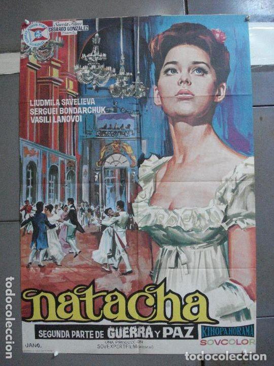 Cine: SMP 2348 GUERRA Y PAZ parte 2 NATACHA SERGEI BONDARCHUK CINE RUSO POSTER ORIGINAL 70X100 ESTRENO