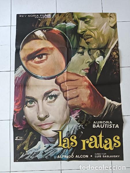Cine: SMP 2355 LAS RATAS AURORA BAUTISTA LUIS SASLAVSKY ESC POSTER ORIGINAL 70X100 ESTRENO