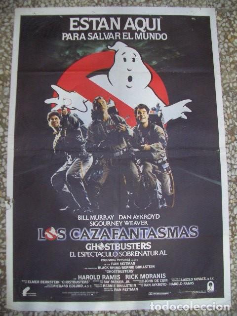 Cine: P&oacute;ster original de cine 70x100xm LOS CAZAFANTASMAS, con Bill Murray. 1984