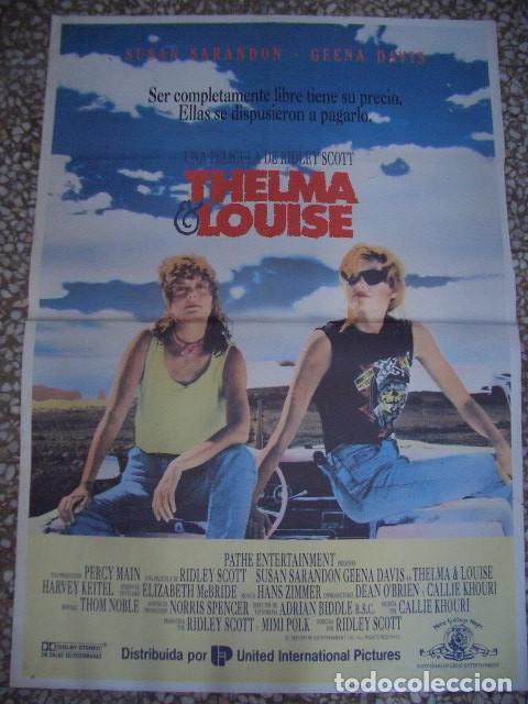 Cine: P&oacute;ster original de cine 70x100xm THELMA LOUISE 1991 POSTER ORIGINAL 70X100 ESTRENO