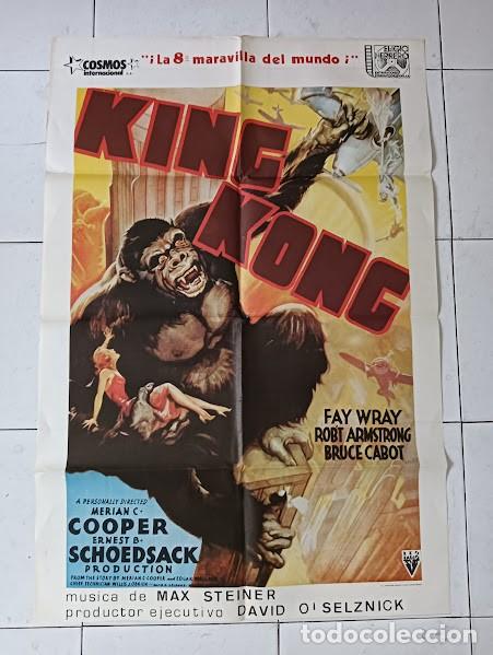 Cine: SMP 2361 KING KONG FAY WRAY ROBERT ARMSTRONG POSTER ORIGINAL 70X100 ESPA&Ntilde;OL R-82
