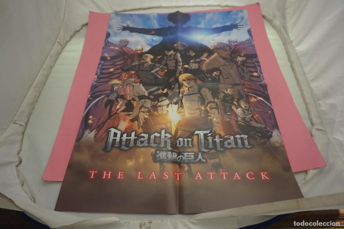 Cin&eacute;ma: C10 - DOBLE POSTER DE CINE DE 57 X 41 CM. - attack on titan / BATMAN BEGINS
