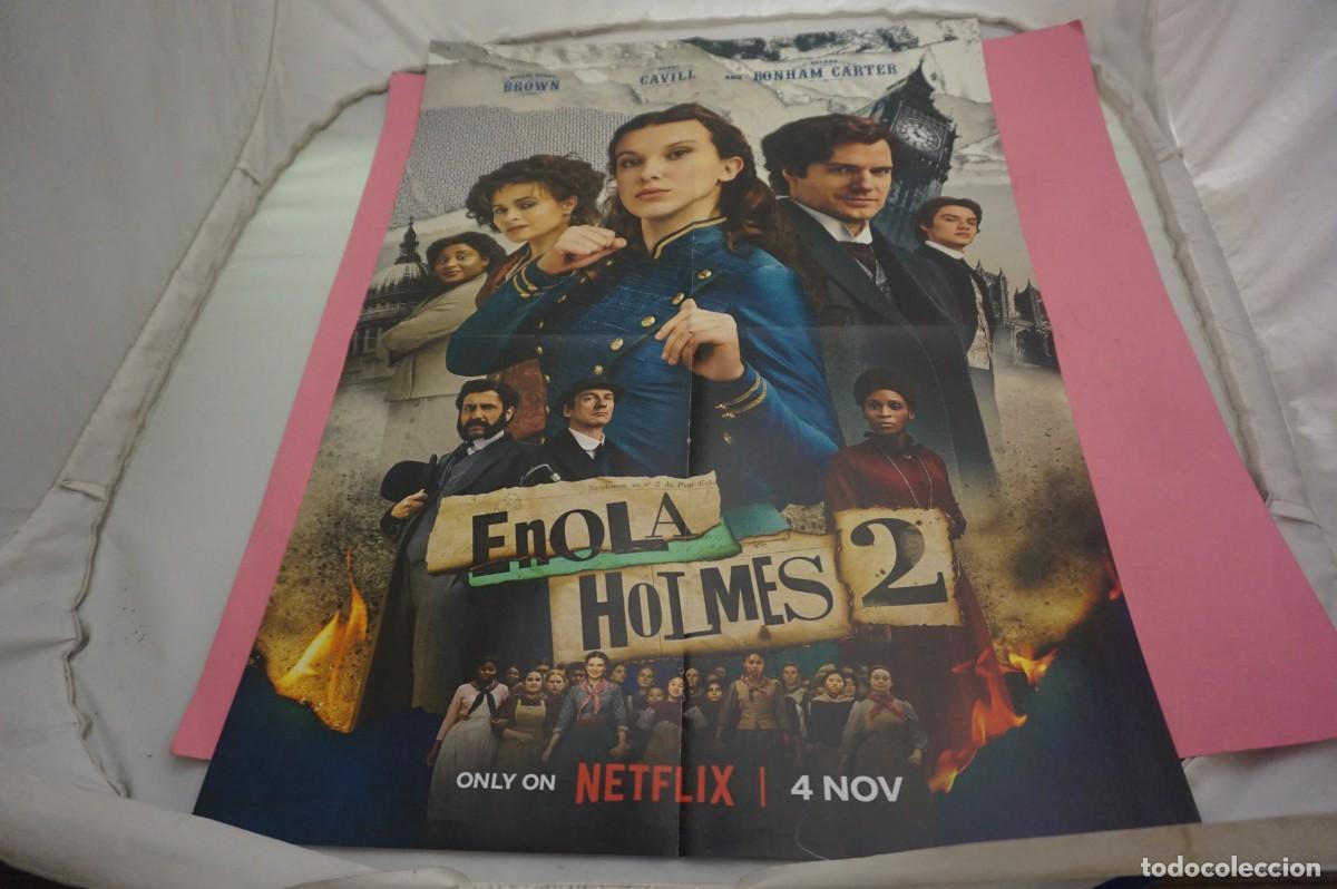 Cine: C10 - DOBLE POSTER DE CINE DE 57 X 41 CM. - ENOLA HOLMES 2 / CHUCKY