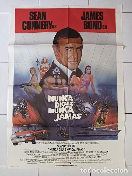 Cin&eacute;ma: VKD 2221 NUNCA DIGAS NUNCA JAMAS JAMES BOND 007 SEAN CONNERY POSTER ORIGINAL 70X100 ESTRENO