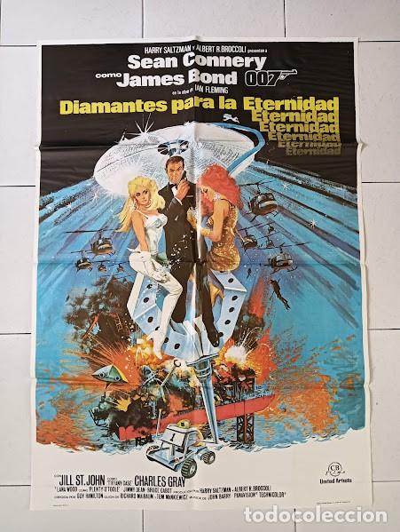Cine: VKD 2222 DIAMANTES PARA LA ETERNIDAD JAMES BOND 007 SEAN CONNERY POSTER ORIGINAL 70X100 ESPA&Ntilde;OL