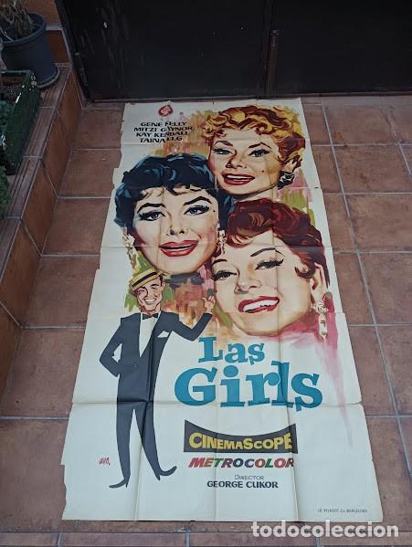 Cine: SMP 2370 LAS GIRLS GENE KELLY KAY KENDALL MITZI GAYNOR JANO POSTER ORIGINAL 3 hojas 100X200 ESTRENO
