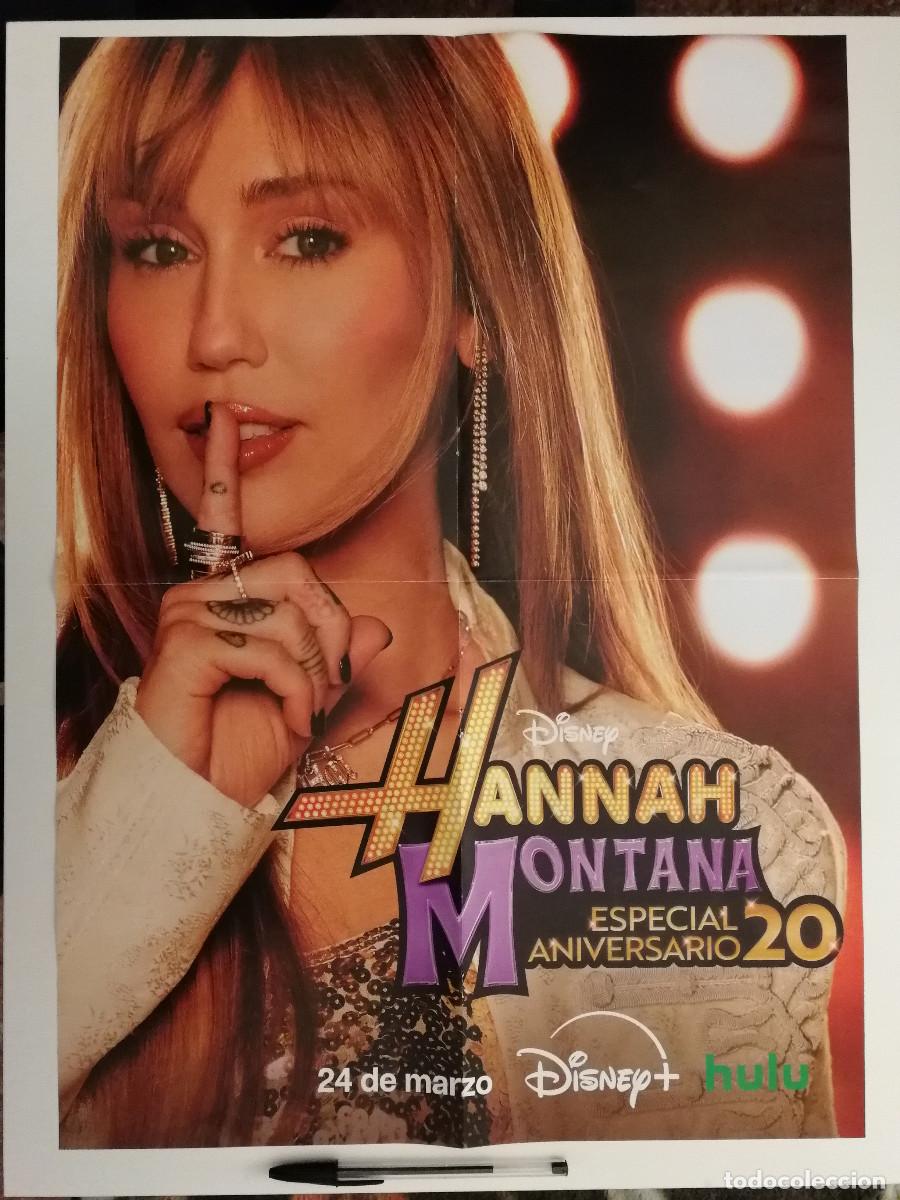 Cine: POSTER COLECCIONABLE -A2- HANNAH MONTANA ESPECIAL ANIVERSARIO 20 - WALT DISNEY - Miley Cyrus