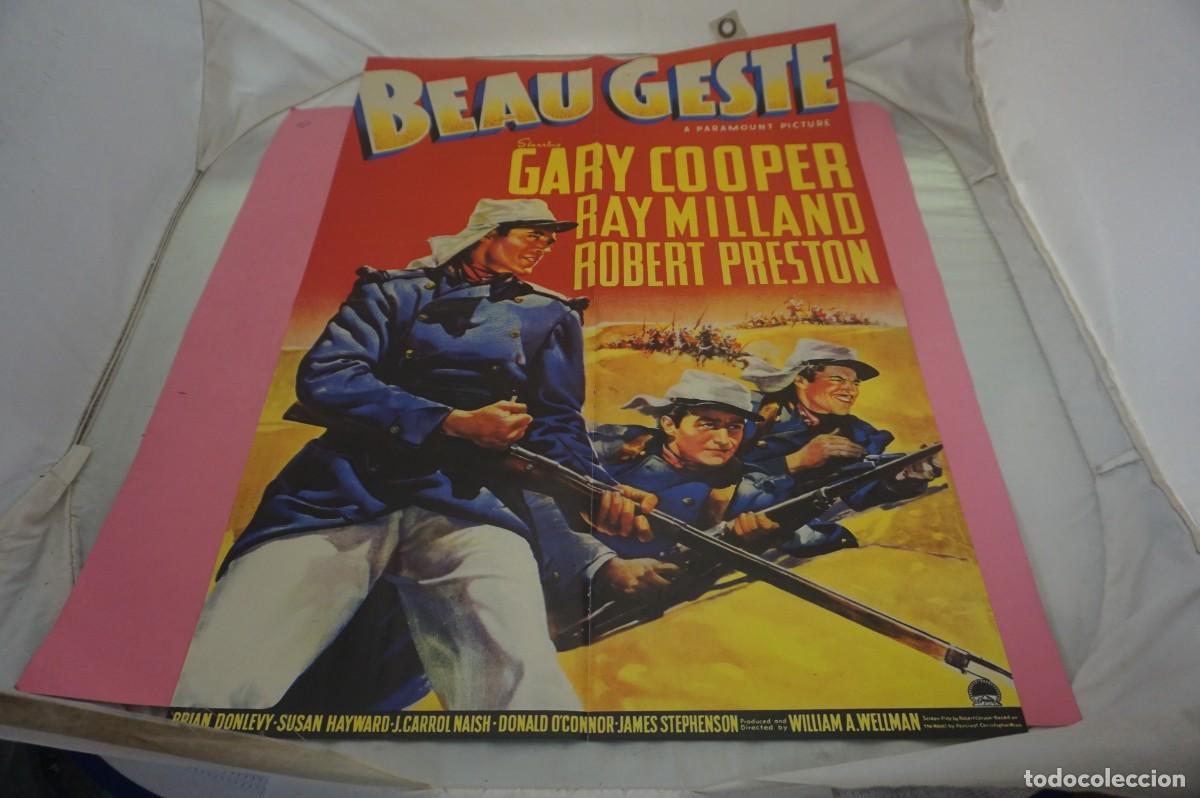 Cin&eacute;ma: C11 - DOBLE POSTER DE CINE DE 57 X 41 CM. - BEAU GESTE - GARY COOPER / THE BOYS