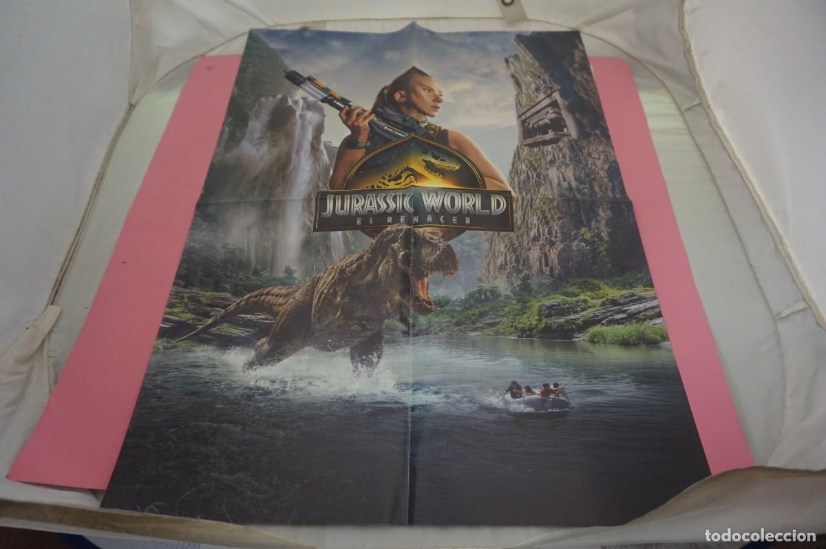 Cine: C12 - DOBLE POSTER DE CINE DE 57 X 41 CM. - JURASSIC WORLD EL RENACER / SUPERMAN