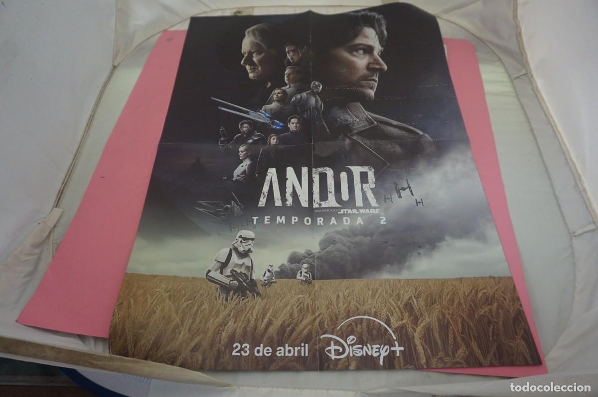 Cine: C12 - DOBLE POSTER DE CINE DE 57 X 41 CM. - STAR WARS ANDOR / STAR WARS REVENGE OF THE SITH