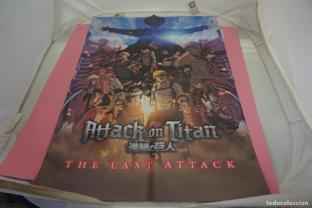 Cine: C12 - DOBLE POSTER DE CINE DE 57 X 41 CM. - ATTACK ON TITAN / BATMAN BEGINS