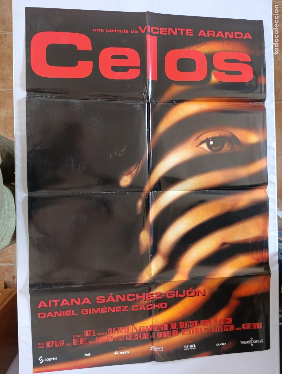 Cine: POSTER ORIGINAL CELOS - VICENTE ARANDA, AITANA SANCHEZ-GIJON - 100 X 68 CM (387)