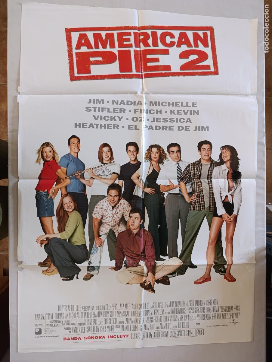 Cine: POSTER ORIGINAL AMERICAN PIE 2 - 97 X 68 CM (387)