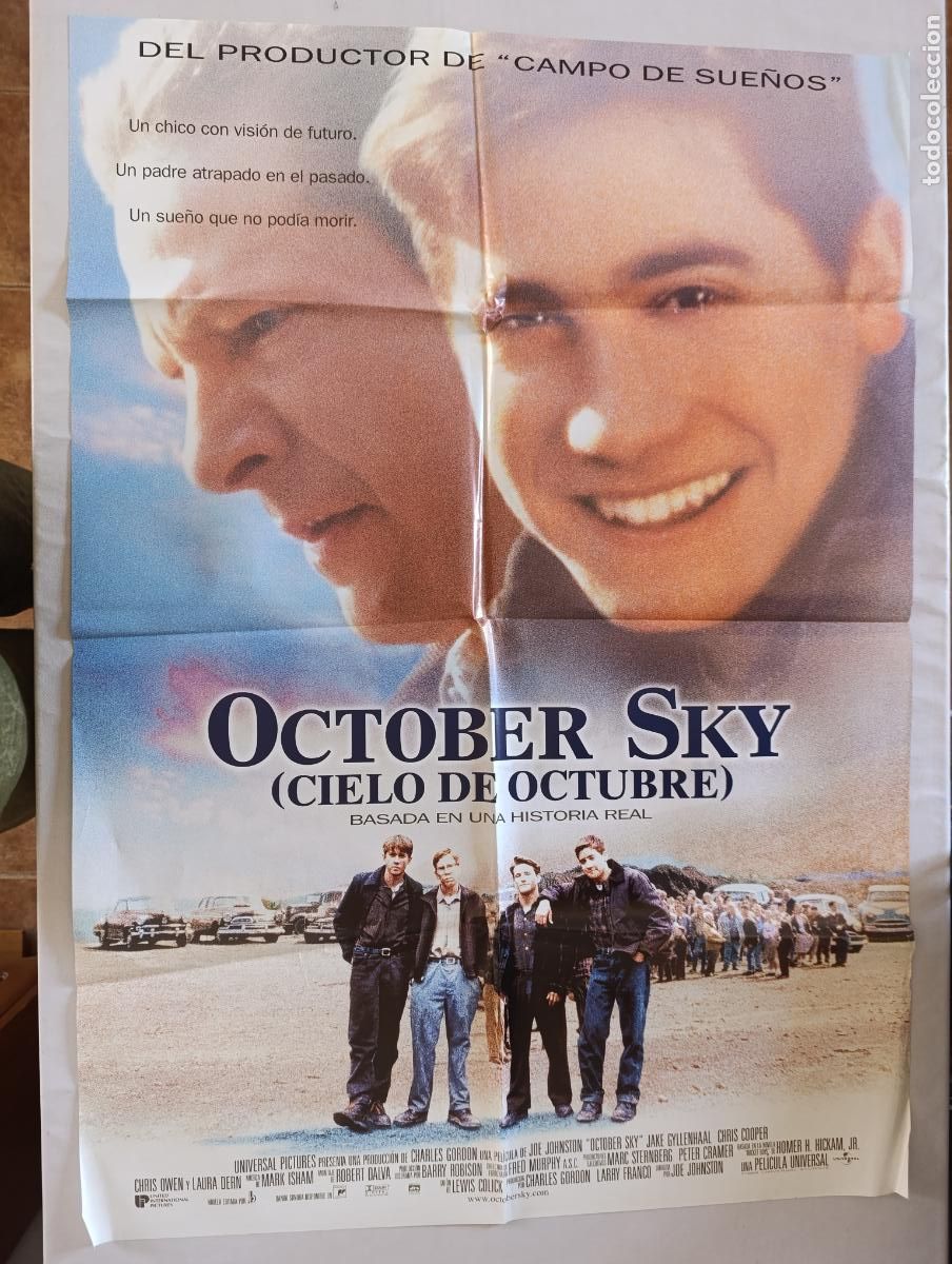Cine: POSTER ORIGINAL OCTOBER SKY (CIELO DE CTUBRE) - 97 X 68 CM (387)