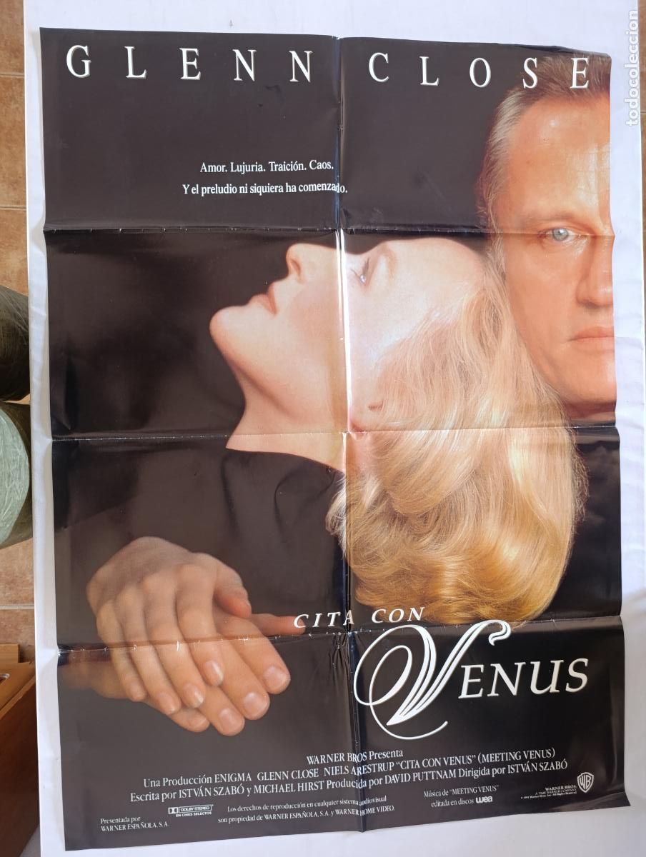 Cine: POSTER ORIGINAL CITA CON VENUS - 95 X 68 CM - GLENN CLOSE (387)