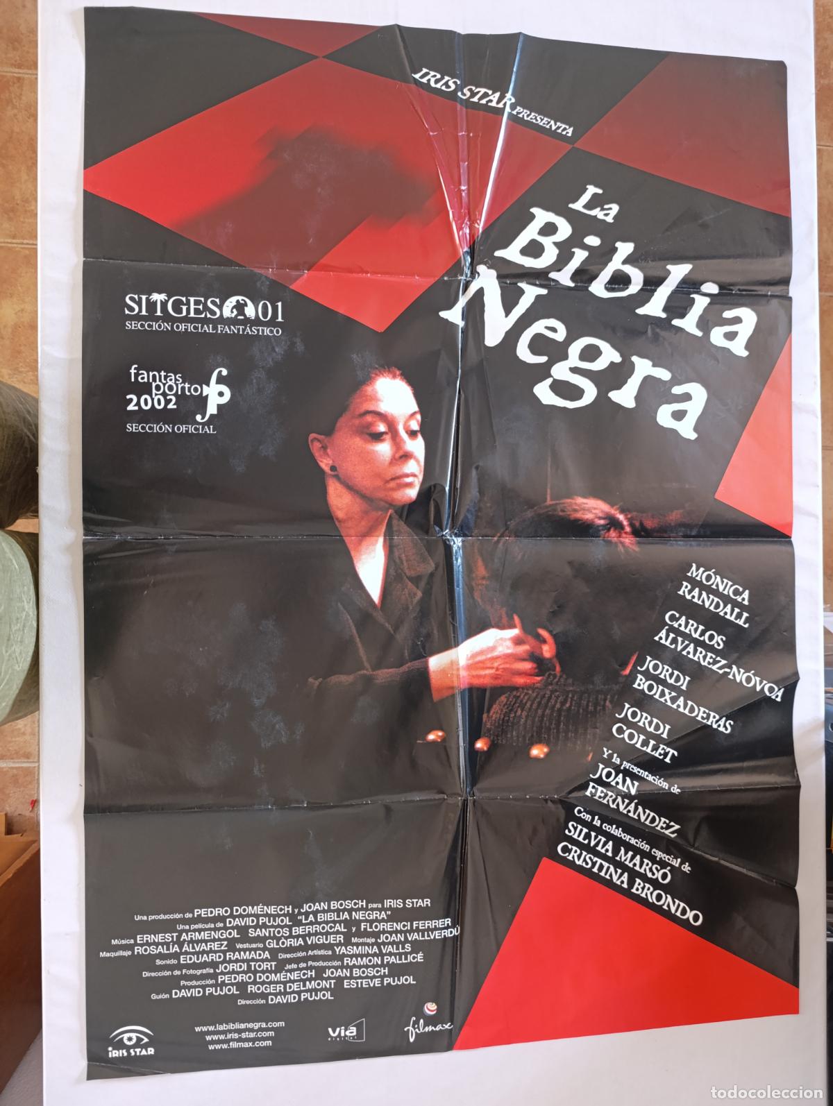 Cine: POSTER ORIGINAL LA BIBLIA NEGRA - 96 X 67 CM (387)