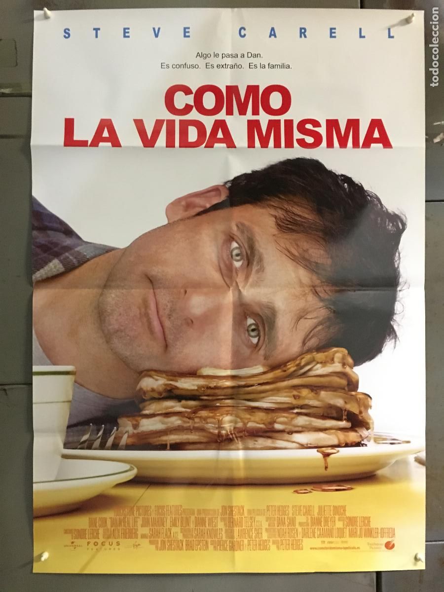 Cine: AFG07 COMO LA VIDA MISMA STEVE CARELL POSTER ORIGINAL 70X100 ESTRENO h3