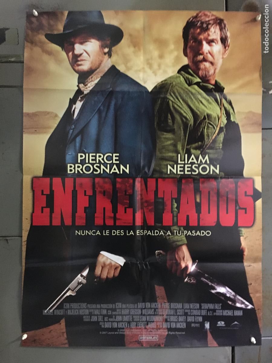 Cine: AFG09 ENFRENTADOS LIAM NEESON PIERCE BROSNAN POSTER ORIGINAL 70X100 ESTRENO h2