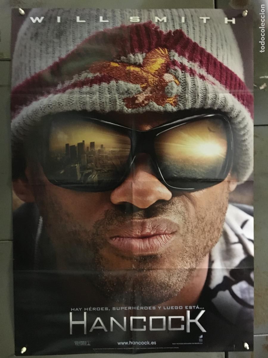 Cine: AFG20 HANCOCK WILL SMITH POSTER ORIGINAL 70X100 ESTRENO h0