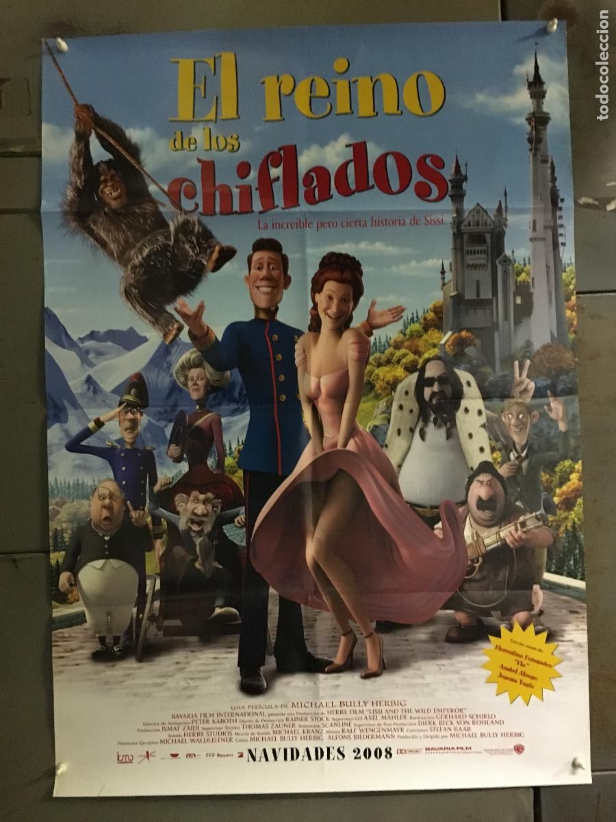 Cinema: AFG23 EL REINO DE LOS CHIFFLADOS SISSI ANIMACION POSTER ORIGINAL 70X100 ESTRENO h0
