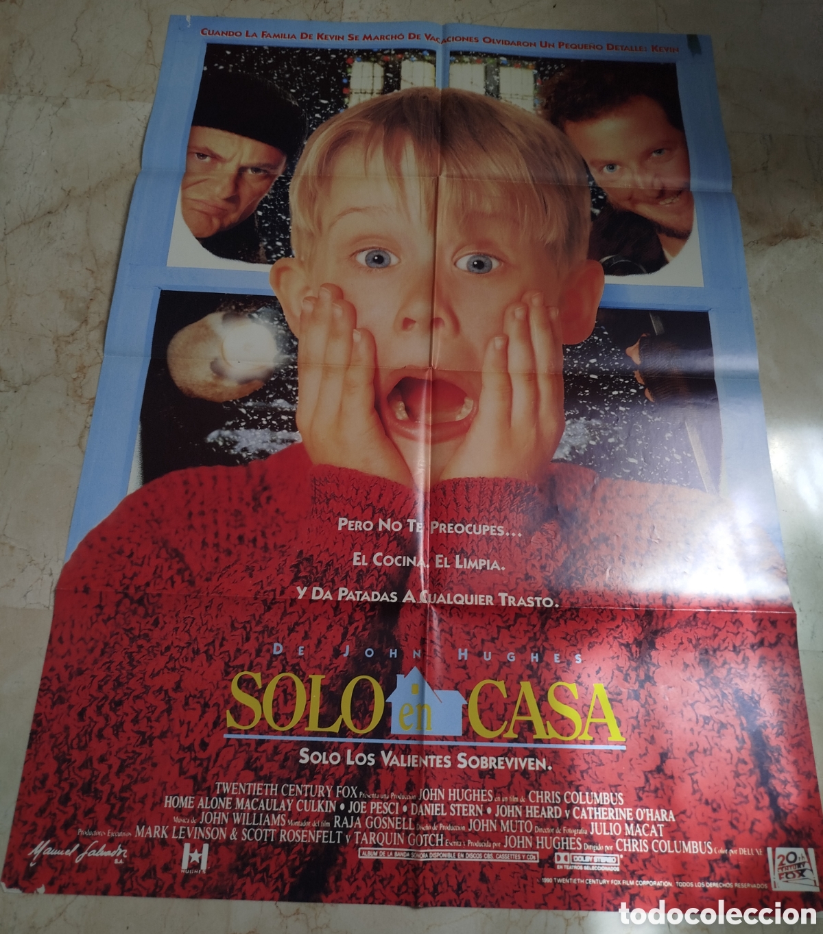 Cine: Solo en Casa. Cartel de cine gran formato