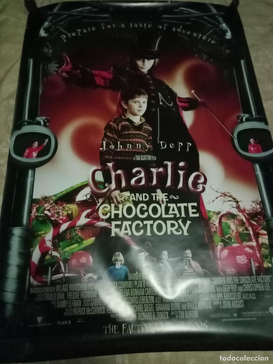 Kino: Cartel Original de Cine - Charlie y la Fabrica de Chocolate - Formato Extra Grande.
