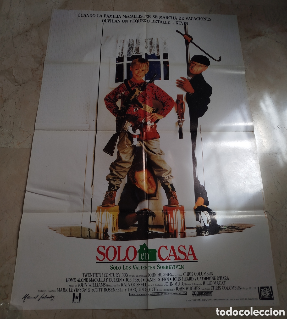 Cine: Solo en casa. Cartel de cine en gran formato