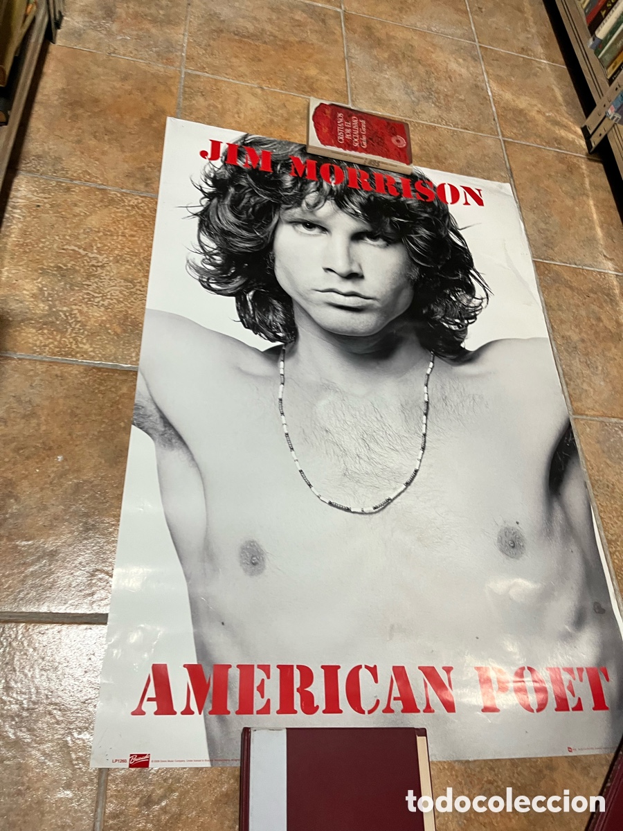 Cine: P&oacute;ster antiguo 89x59 cm Jim morrison american poet