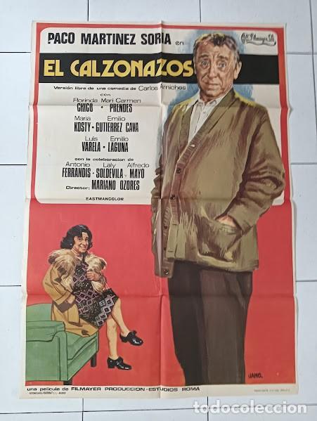 Cine: VKD 2235 EL CALZONAZOS PACO MARTINEZ SORIA MARIANO OZORES POSTER ORIGINAL ESTRENO 70X100