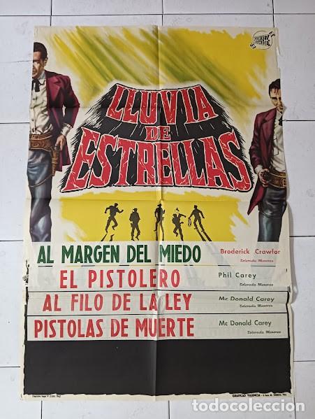 Cine: SMP 2372 2240 LLUVIA DE ESTRELLAS TV WESTERN MACDONALD CAREY YA&Ntilde;EZ POSTER ORIGINAL ESTRENO 70X100