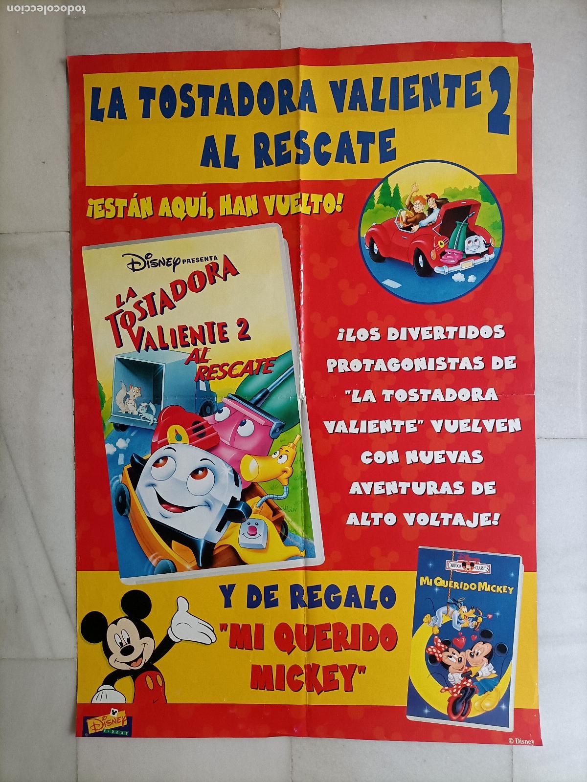 Cine: POSTER ORIGINAL WALT DISNEY. DE LA PEL&Iacute;CULA, LA TOSTADORA VALIENTE 2 AL RESCATE 95X63. &Uacute;NICO A VENTA
