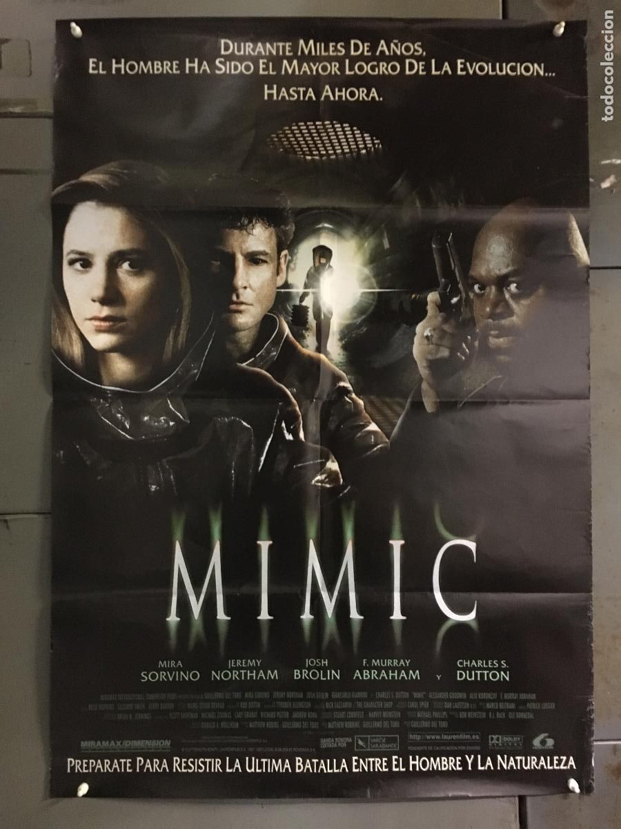 Cine: AFG25 MIMIC GUILLERMO DEL TORO MIRA SORVINO POSTER ORIGINAL 70X100 ESTRENO h0